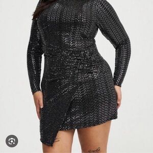 Torrid Size 2 Disco Wrap Sequin Dress - Holiday 2025